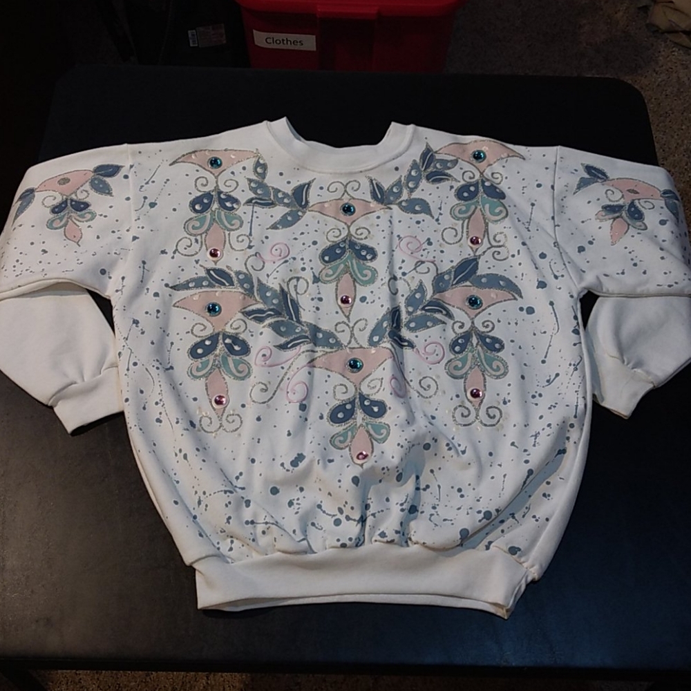 Vintage Made in the USA hand painted sweatshirt